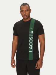 Lacoste T-Shirt TH8938 Czarny Regular Fit. Czarne t-shirty sportowe męskie Lacoste, m, bez wzorów, z syntetyku, sportowe, bez ramiączek. Za 219.99 zł.