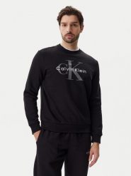 Calvin Klein Jeans Bluza LV040BM801 Czarny Regular Fit. Czarne bluzy nierozpinane męskie Calvin Klein Jeans, m, bez wzorów, z bawełny, bez ramiączek, bez kaptura. Za 189.99 zł.