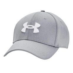 Męska Czapka Z Daszkiem Blitzing. Szare czapki męskie Under Armour, bez wzorów. Za 128.99 zł.