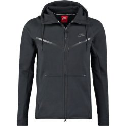 Nike Sportswear TECH FULL ZIP WINDRUNNER HOODIE Bluza z kapturem black/black. Czarne bluzy rozpinane męskie Nike Sportswear, z bawełny. Za 399.00 zł.