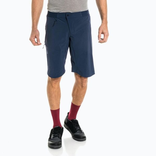 Spodenki rowerowe męskie Schöffel Mellow Trail. Niebieskie szorty sportowe męskie Schöffel, bez wzorów, sportowe. Za 449.99 zł.