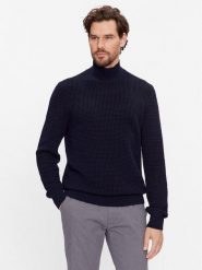 Boss Golf Maurelio 50500656 Granatowy Regular Fit. Niebieskie kardigany męskie Boss, bez wzorów, z bawełny, bez kołnierzyka, bez ramiączek. Za 759.99 zł.