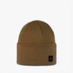 Czapka BUFF KNITTED BEANIE NIELS. Brązowe czapki męskie Buff, bez wzorów, sportowe. W wyprzedaży za 95.94 zł.
