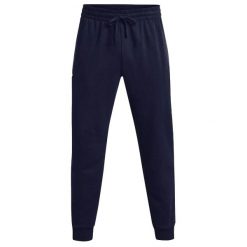 Spodnie Do Joggingu Męskie Polar Rival. Niebieskie bluzy z polaru męskie Under Armour, m, bez wzorów, z dresówki, bez ramiączek, bez kaptura. Za 359.99 zł.