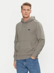 Calvin Klein Jeans Bluza Woven Label Hoodie J30J327113 Zielony Regular Fit. Zielone bluzy nierozpinane męskie Calvin Klein Jeans, m, bez wzorów, z bawełny, bez ramiączek, bez kaptura. Za 259.99 zł.