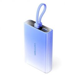 Powerbank Vention 10000 mAh USB-C + Lightning + USB-A 22,5W z wyświetlaczem LED niebieski. Niebieskie powerbanki Vention. Za 153.99 zł.