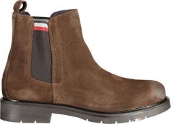 Tommy Hilfiger NIEBIESKIE BOTKI MĘSKIE TOMMY HILFIGER 44. Niebieskie sztyblety męskie Tommy Hilfiger, bez obcasa, bez zapięcia. Za 310.80 zł.