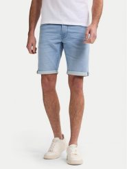 Petrol Industries Szorty jeansowe M-ROS-SHO001 Niebieski Slim Fit. Niebieskie szorty męskie Petrol Industries, bez wzorów, z bawełny. Za 149.99 zł.