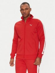 Puma Bluza T7 Always On 629587 Czerwony Regular Fit. Czerwone bluzy rozpinane męskie Puma, l, bez wzorów, z syntetyku, bez ramiączek, bez kaptura. Za 189.99 zł.