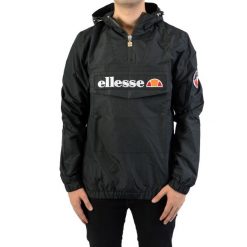 Kurtka turystyczna męska Ellesse Mont 2. Czarne kurtki softshell męskie Ellesse, m, bez wzorów, z softshellu, bez kaptura, trekkingowe. Za 379.00 zł.