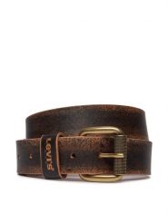 Levi's® Pasek Męski 235473-4 Brązowy. Brązowe paski męskie bez wzorów, z nubiku. Za 199.99 zł.