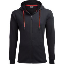 Bluza męska BLM605 - głęboka czerń - Outhorn. Brązowe bluzy rozpinane męskie Outhorn. W wyprzedaży za 99.99 zł.