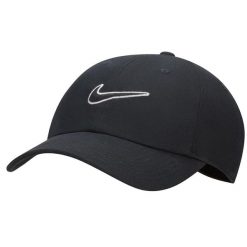 Czapka Z Daszkiem Z Logo Klubu. Czarne czapki męskie Nike, bez wzorów, sportowe. Za 188.99 zł.