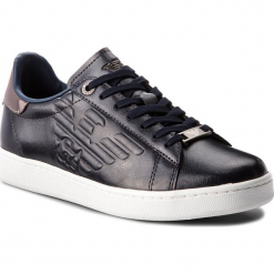 Sneakersy EA7 EMPORIO ARMANI - X8X001 XCC01 U157 Metal Navy. Niebieskie buty sportowe na co dzień męskie EA7 Emporio Armani, z materiału. Za 689.00 zł.
