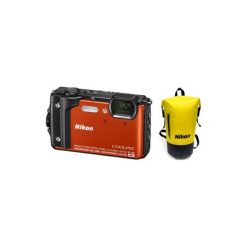 Aparat NIKON Coolpix W300 Pomarańczowy zestaw Holiday. Aparaty kompaktowe NIKON. Za 1,599.00 zł.