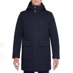 Kurtka GEOX M AERANTIS PARKA Niebieski. Niebieskie parki męskie Geox, m, bez wzorów, z tkaniny, bez kaptura. Za 827.99 zł.