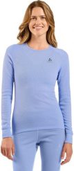 Bielizna termoaktywna z długim rękawem Odlo BL TOP crew neck l/s ACTIVE WARM roz. M Niebiesko-szara. Czerwona bielizna termoaktywna męska Odlo, l, bez wzorów, bez ramiączek. Za 180.51 zł.
