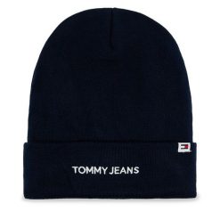 Czapka Tommy Jeans. Niebieskie czapki męskie Tommy Jeans, na zimę, bez wzorów, z jeansu. Za 169.99 zł.