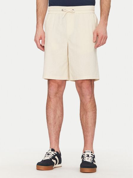 Blend Szorty materiałowe 20718409 Beżowy Regular Fit. Brązowe szorty męskie Blend, bez wzorów, z bawełny. Za 159.99 zł.