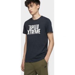 T-shirt męski TSM004 - ciemny granat melanż. T-shirty męskie 4f. W wyprzedaży za 49.99 zł.