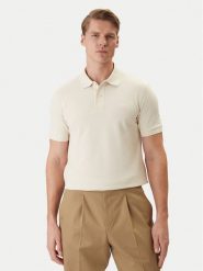 BOSS Polo Pallas 50553564 Biały Regular Fit. Białe koszulki polo męskie Boss, m, bez wzorów, z bawełny, bez kołnierzyka, bez ramiączek. Za 499.99 zł.