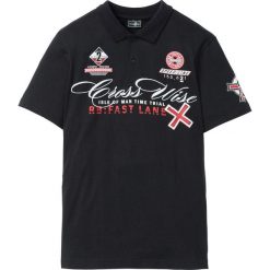 Shirt polo Slim Fit bonprix czarny. Koszulki polo męskie marki bonprix. Za 54.99 zł.