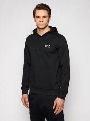 EA7 Emporio Armani Bluza 8NPM04 PJ05Z 1200 Czarny Regular Fit. Czarne bluzy nierozpinane męskie EA7 Emporio Armani, m, bez wzorów, z bawełny, bez ramiączek, bez kaptura. Za 229.99 zł.