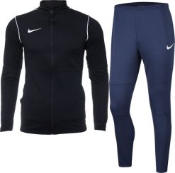 Nike Dres Męski Nike Dry Park 20 czarno granatowy. Czarne komplety dresowe męskie Nike, bez wzorów, z dresówki, bez ramiączek, bez kaptura. Za 222.00 zł.