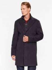 Boss Płaszcz wełniany H-Hyde-Bib-234 50502250 Granatowy Slim Fit. Niebieskie płaszcze męskie Boss, na zimę, m, bez wzorów, z wełny, bez kaptura. Za 2,189.00 zł.