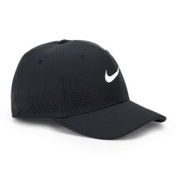 Czapka z daszkiem Nike Dri-Fit ADV Rise. Czarne czapki męskie Nike, bez wzorów, sportowe. Za 129.00 zł.