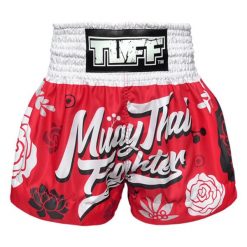 Spodenki treningowe TUFF Fighter with Flower Pattern. Białe szorty sportowe męskie TUFF, bez wzorów, sportowe. Za 199.00 zł.