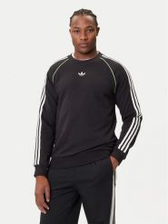 Adidas Bluza adicolor Piping JW5918 Czarny Regular Fit. Czarne bluzy nierozpinane męskie ADIDAS, m, bez wzorów, z bawełny, bez ramiączek, bez kaptura. Za 219.99 zł.