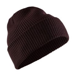 Czapka Craft core rib knit. Brązowe czapki męskie Craft, bez wzorów, prążkowane, retro. Za 107.00 zł.