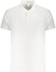 CALVIN KLEIN MĘSKA KOSZULKA POLO Z KRÓTKIM RĘKAWEM W KOLORZE BIAŁYM M. Białe koszulki polo męskie Calvin Klein, m, bez wzorów, bez kołnierzyka, bez ramiączek. Za 229.99 zł.