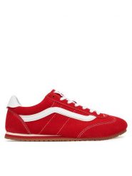 Vans Sneakersy Super Lowpro VN000D83IZQ1 Czerwony. Czerwone buty sportowe na co dzień męskie Vans, m, bez wzorów, ze skóry, bez ramiączek, bez kaptura. Za 299.99 zł.
