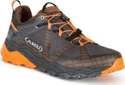 Buty trekkingowe męskie Aku M'S FLYROCK, black/ orange, 44.5. Czarne buty trekkingowe męskie Aku, bez wzorów, bez zapięcia. Za 531.64 zł.