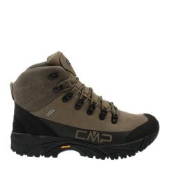 Buty trekkingowe męskie CMP DHENIEB. Brązowe buty zimowe męskie CMP, bez wzorów, z materiału, sportowe, za kostkę, bez obcasa, bez zapięcia. Za 489.99 zł.
