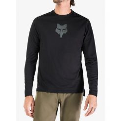 Bluza rowerowa męska Fox Ranger LS Jersey Fox Head. Czarne bluzy nierozpinane męskie FOX, m, bez wzorów, z jersey, sportowe, bez ramiączek, bez kaptura. Za 219.99 zł.