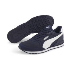 Buty do chodzenia męskie Puma ST Runner v3 Mesh. Białe buty do biegania męskie Puma, bez wzorów, z meshu, bez zapięcia, do biegania. Za 195.00 zł.
