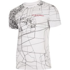 T-shirt męski TSM218 - biały allover. T-shirty męskie marki 4f. Za 69.99 zł.