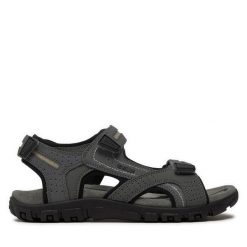 Sandały Geox. Szare sandały męskie Geox, bez zapięcia. Za 199.99 zł.
