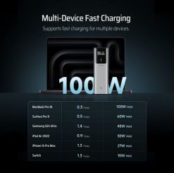 Powerbank CUKTECH CKPB100PGLBL 150W 10000mAh USB-C USB-A - szary. Szare powerbanki Cuktech. Za 158.06 zł.