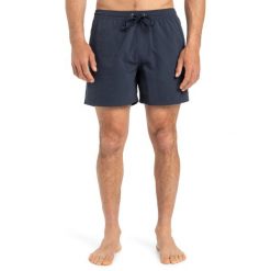 Szorty kąpielowe dla Mężczyzn EVERYDAY SOLID VOLLEY 15" Czarny. Niebieskie kąpielówki męskie Quiksilver, bez wzorów, z materiału, sportowe. Za 139.99 zł.
