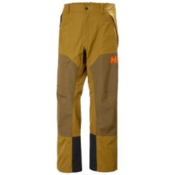 Spodnie narciarskie Helly Hansen Emiko Shell. Brązowe spodnie narciarskie i snowboardowe męskie Helly Hansen, bez wzorów, narciarskie. W wyprzedaży za 876.00 zł.