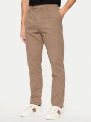Guess Spodnie materiałowe M4BB27 WGHA1 Brązowy Slim Fit. Brązowe spodnie na co dzień męskie Guess, z aplikacjami, z bawełny. Za 229.99 zł.