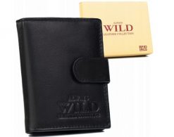 Portfel skórzany Always Wild N0036L-P-SCR czarny. Czarne portfele męskie Always Wild, bez wzorów, ze skóry. Za 37.99 zł.
