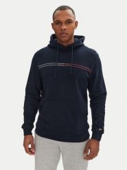Tommy Jeans Bluza Entry Graphic DM0DM20847 Granatowy Regular Fit. Niebieskie bluzy nierozpinane męskie Tommy Jeans, m, bez wzorów, z bawełny, bez ramiączek, bez kaptura. Za 209.99 zł.