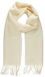 Szalik Męski V. Fraas - Kolor Śmietankowy (Kość Słoniowa). Białe szaliki męskie V. Fraas, na zimę, bez wzorów, z materiału, eleganckie. Za 45.00 zł.
