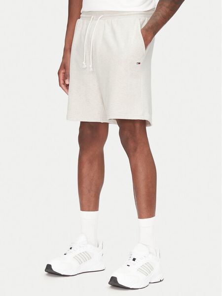 Tommy Jeans Szorty sportowe Entry Graphic DM0DM21369 Beżowy Regular Fit. Brązowe szorty sportowe męskie Tommy Jeans, bez wzorów, z bawełny, sportowe. Za 129.99 zł.