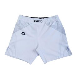 Spodenki treningowe męskie MANTO Flow. Białe szorty sportowe męskie Manto, bez wzorów, sportowe. Za 189.00 zł.